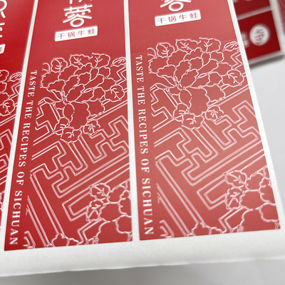 化粧品の食糧冷たい抵抗力があるのための上塗を施してある総合的なペーパーBOPPのPEペット ステッカーのラベル