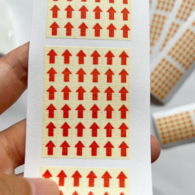 注文の印刷のマットの厚い織り目加工のペーパー蝋燭のステッカーのラベル
