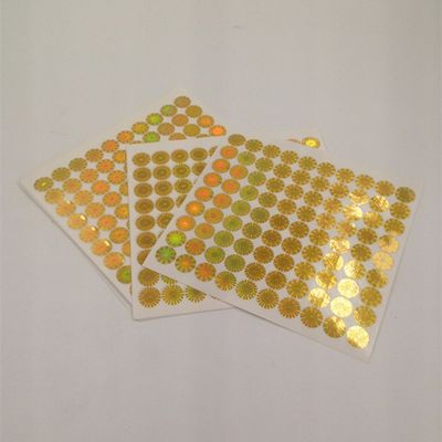 保証ホログラムのステッカーを印刷するCMYK