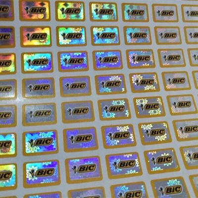 丸型の保証ホログラムのステッカー、本物のホログラムのステッカー