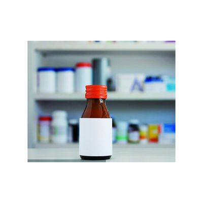 3Dホログラム10mlのガラスびんの薬物の警告表示、Benadrylの警告表示