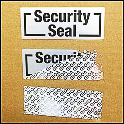 ISO9001信用のタンパーの化粧品のための明白な保証ラベル