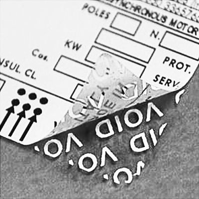 ISO9001信用のタンパーの化粧品のための明白な保証ラベル