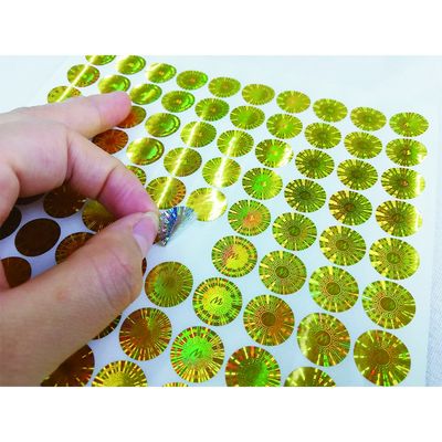 Oilproofは3Dホログラムのタンパーの明白な保証ラベルを防水する