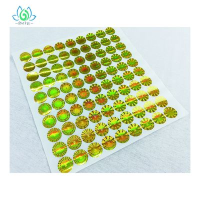 Oilproofは3Dホログラムのタンパーの明白な保証ラベルを防水する