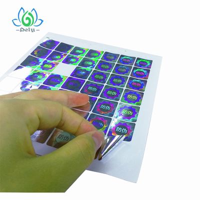 Anticounterfeiting銀製のGoil 3Dのタンパーの証拠のバーコード ラベル