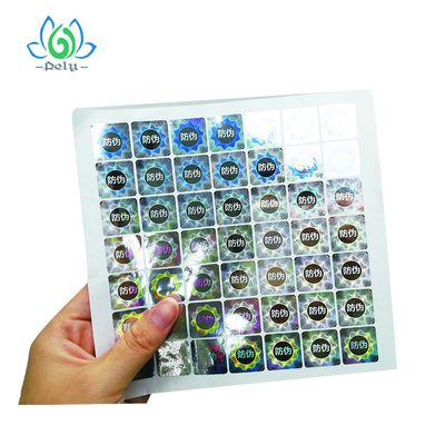 Anticounterfeiting銀製のGoil 3Dのタンパーの証拠のバーコード ラベル