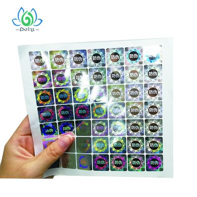 Anticounterfeiting銀製のGoil 3Dのタンパーの証拠のバーコード ラベル