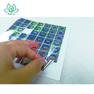 Anticounterfeiting銀製のGoil 3Dのタンパーの証拠のバーコード ラベル
