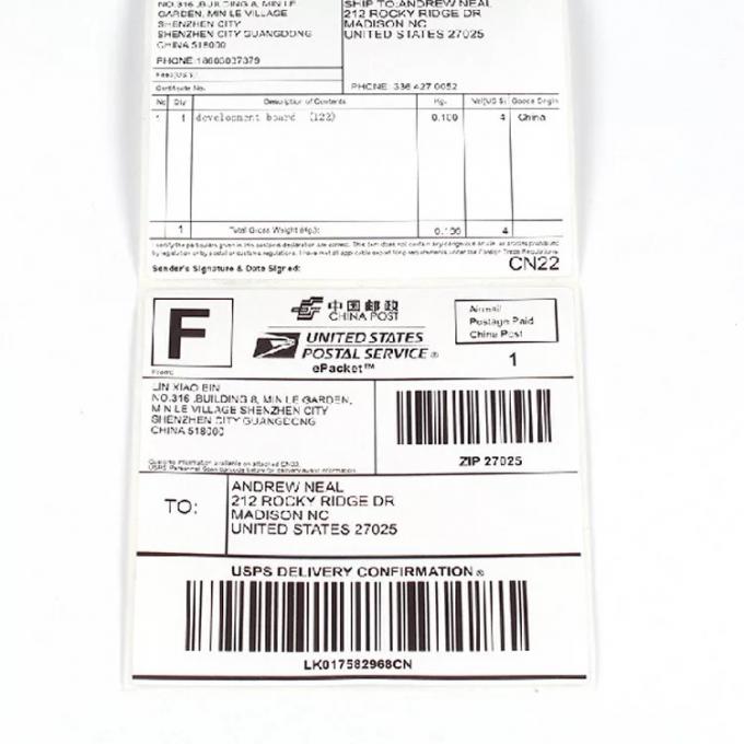 4X6インチのブランクの直接熱ラベル
