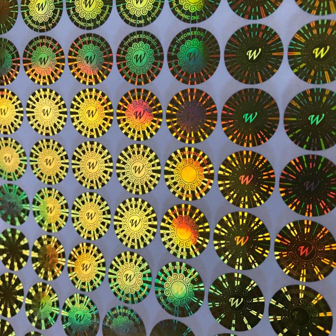 タンパーの証拠のAnti-counterfeit 3D注文の透明なホログラムのステッカー